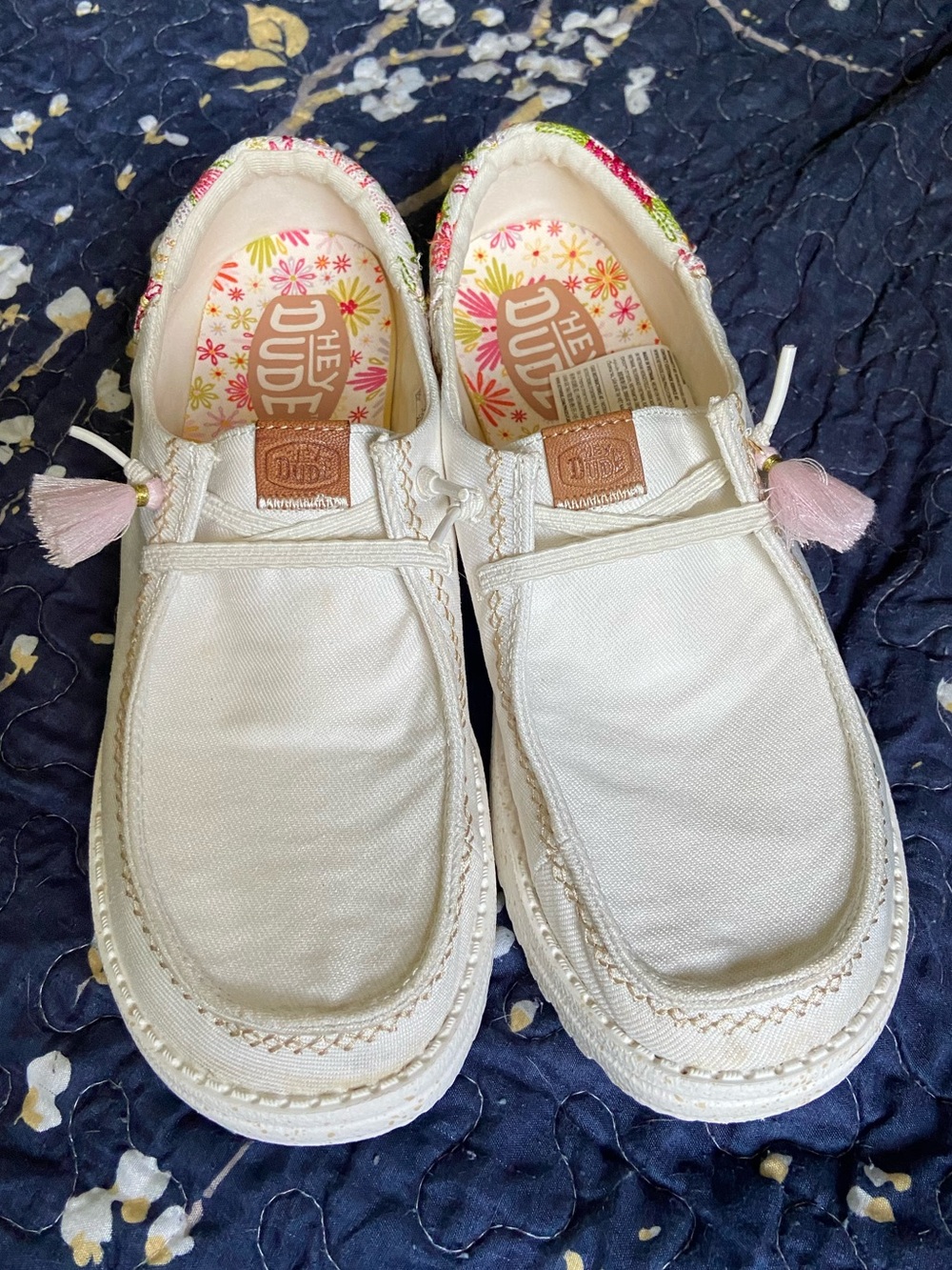 Hey Dude Slip-Ons Floral Shoes